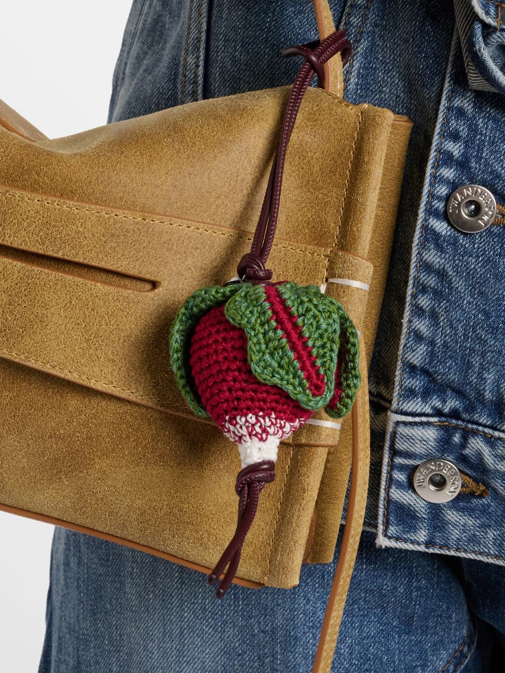 JW Anderson Radish Knitted Bag Charm